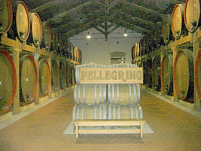 Wines in different states of aging.